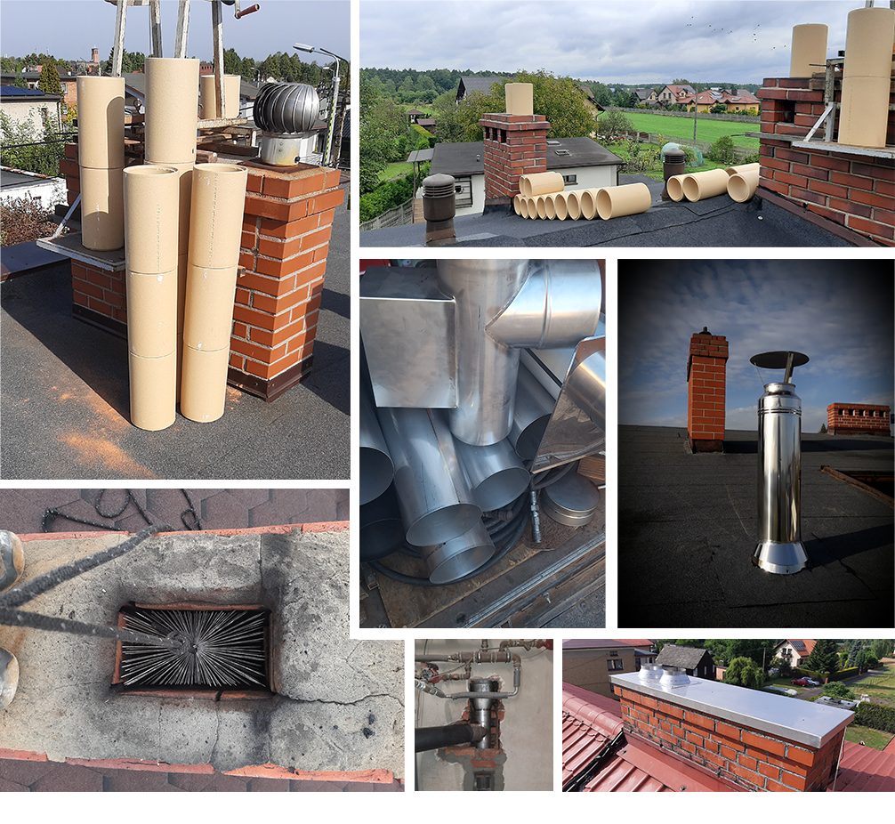 Frezowanie komina Nędza